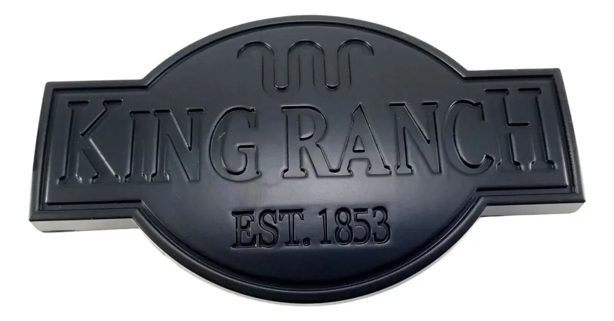 Emblema King Ranch Preto
