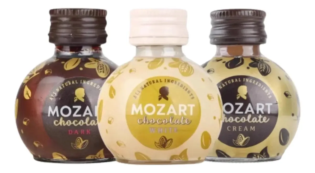 Licor Mozart 20ml Kit Com 3 Unidades- Miniaturas De Bebida