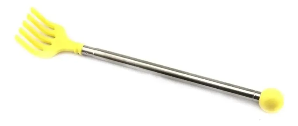 Raspador traseiro em forma de mão 43 cm, cor verde