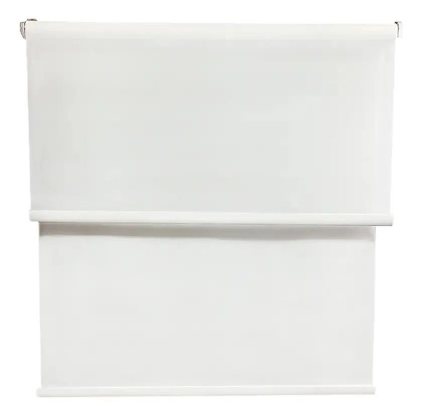Cortina Roller Blackout 2 de tecido duplo 180x200 com cortina branca sem borda Guiza