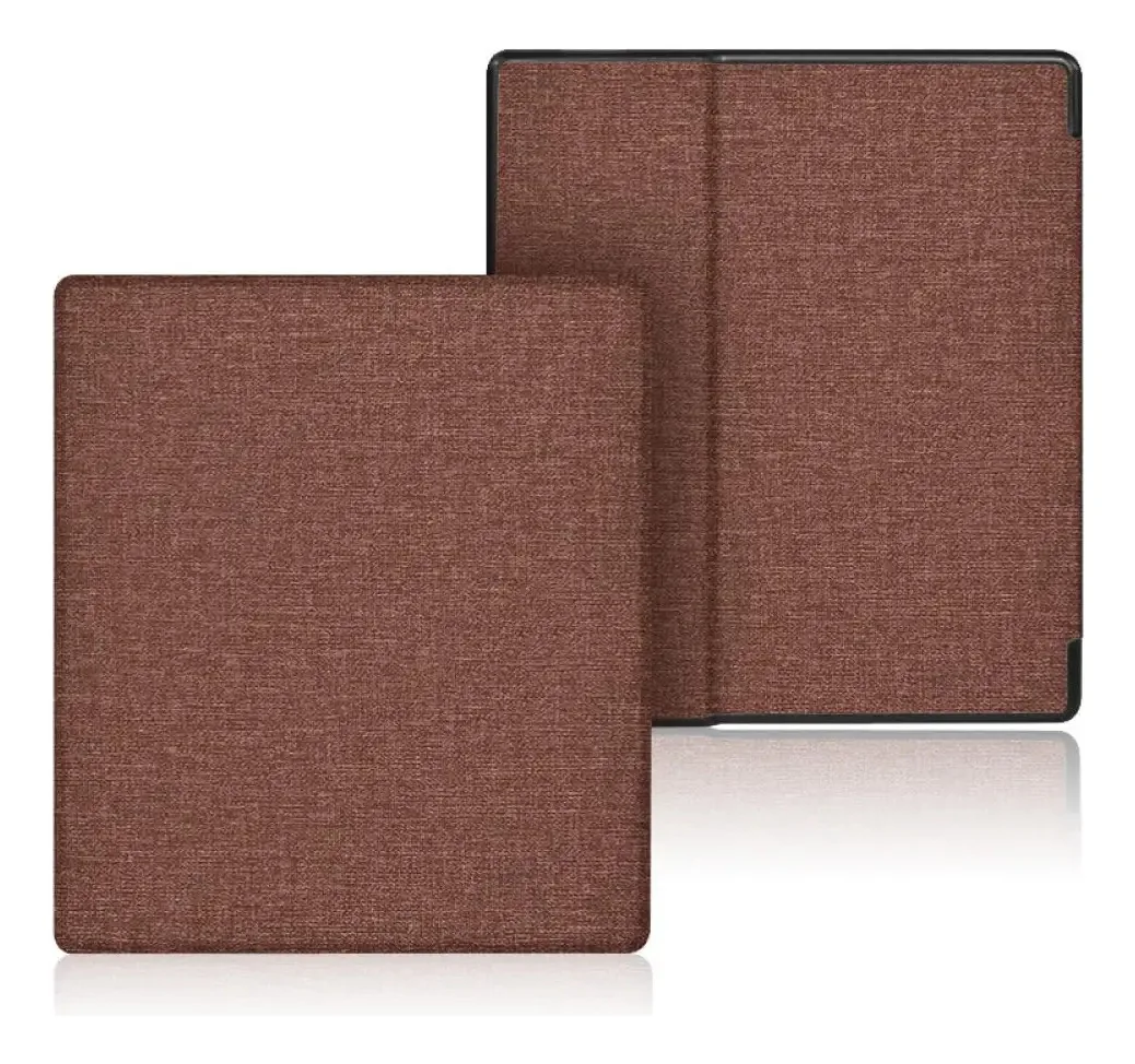 Capa Protetora de Tecido Bxaaeut para Kindle Oasis3/2, Capa Protetora Resistente ao Desgaste e à Poeira para E-Readers de 7 Polegadas, Cor Café