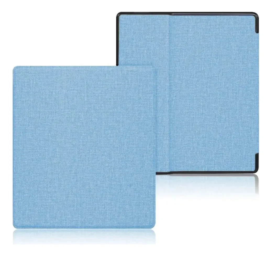 Capa Bxaaeut Para Kindle Oasis3/2, Capa Protetora De Tecido Resistente Ao Desgaste E À Poeira Para E-Readers De 7 Polegadas, Azul Céu