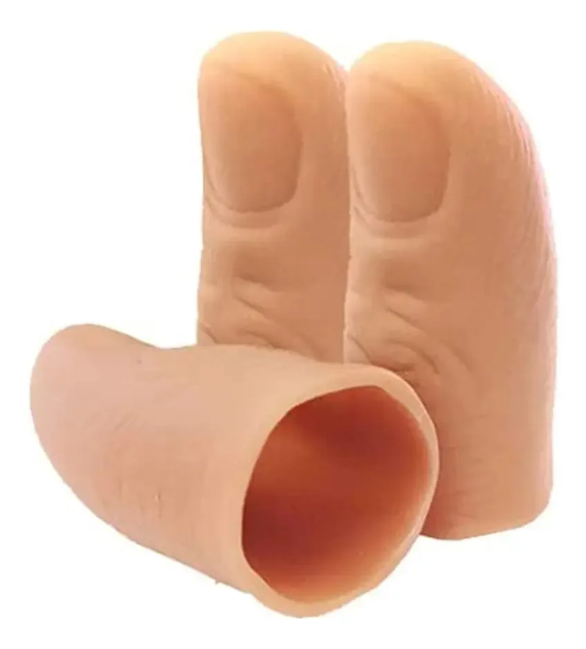 Truque de Mágica Dedos que Iluminam Dedos Intermitentes Pontas de Polegar Truque de Mágica Dedos que Aparecem Luz 2pcs Truques de Mágica