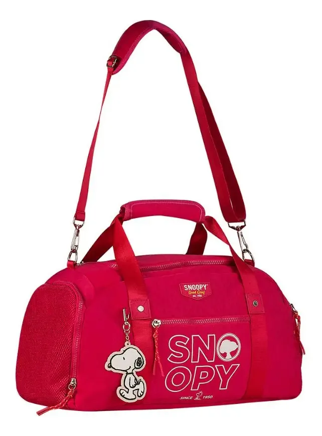 Bolsa Feminina Snoopy Meia Viagem Sp2863 Cor Pink