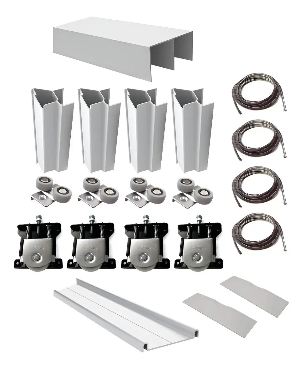 Kit frontal deslizante Placard de 2 metros e 2 portas Smart Euro Group