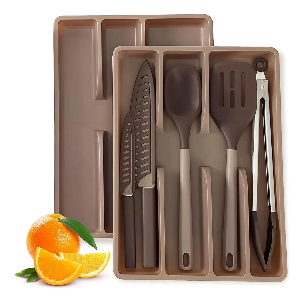 Conjunto de utensílios de cozinha de 2 peças e 7 peças com organizador