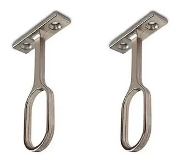 2 suportes superiores para armário cromados Qbo Silver Color