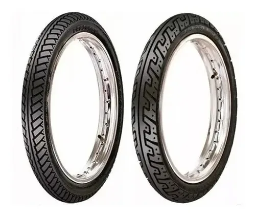 Pneu Maggion Predator 90/90-18 + 2.75-18 Com Câmara para Motos