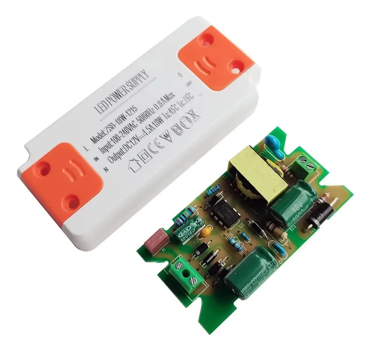 Fontes de alimentação de tensão constante Raegan Entrada DC12v Controlador LED AC220v Fontes de alimentação LED Transformador de iluminação 3a Controladores de iluminação 18w 36w (cor: 36w)
