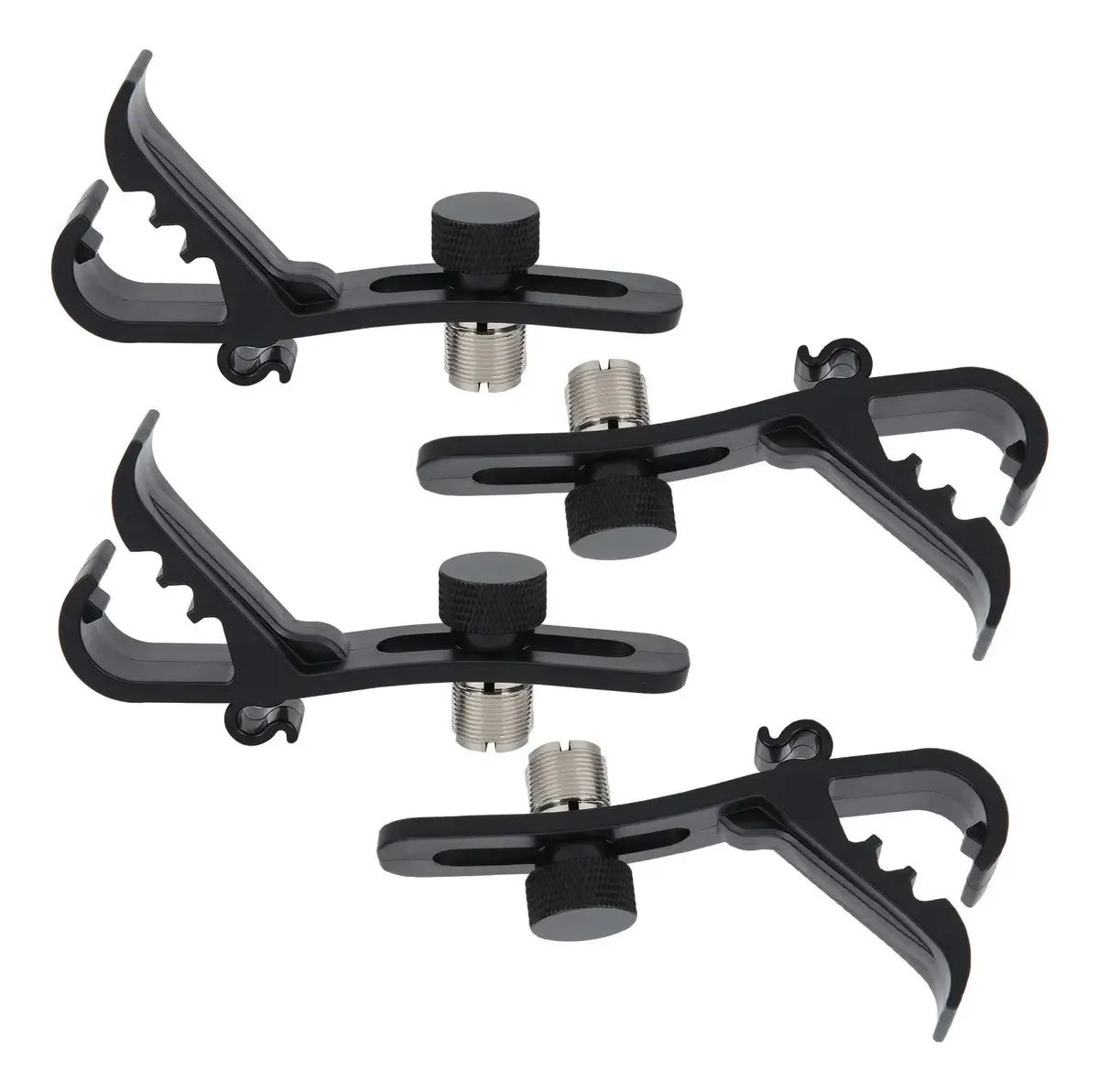 Conjunto de baterias para instrumentos musicais Tomotato, 4 peças, clipe de microfone