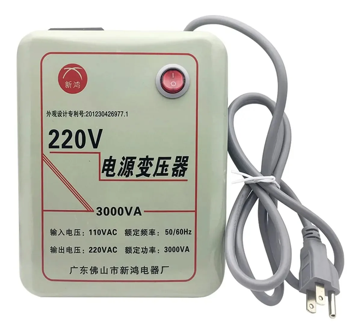 Transformadores de conversor de tensão Nakouulf de 500w, 1000w, 2000w, 3000w, 110v a 220v, alimentação AC, adaptador de transformador de 220v a 110v (cor: 3000w, tamanho: 110v a 220v)
