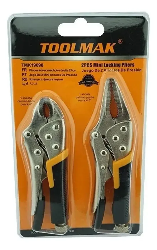 Conjunto de kit de mini alicates Toolmak de 2 peças Caiman