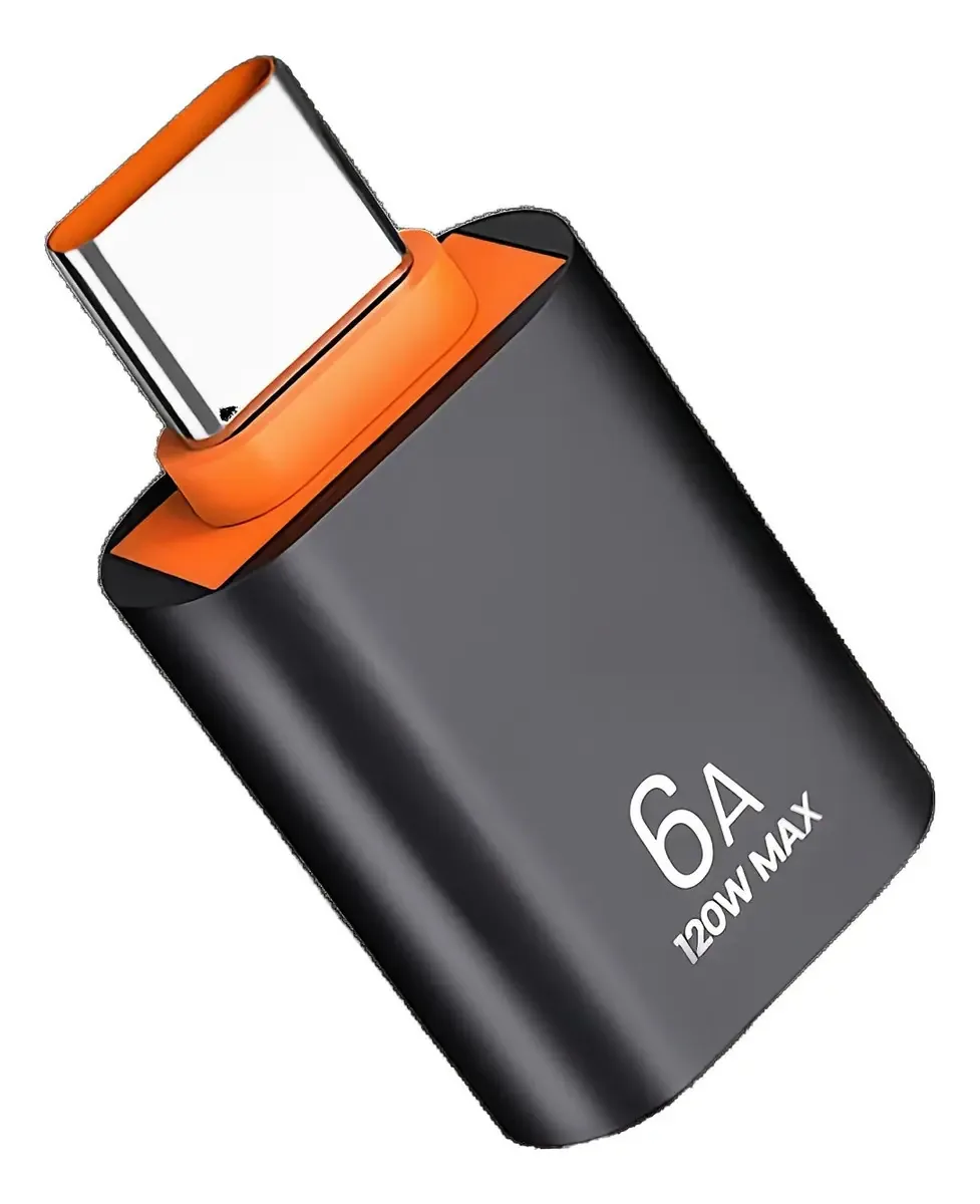 Adaptador USB A Tipo C/Usb para Tipo C Usb 3.0 Otg Cor preta