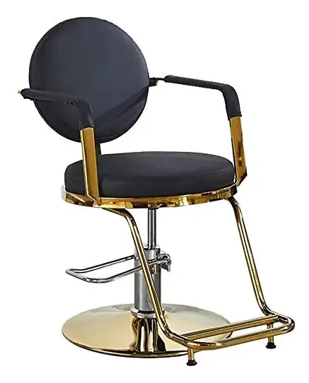 Cadeira de Salão Vintage, Equipamento de Beleza Hidráulico, Cadeira de Barbeiro Retrô, Cadeira de Salão Hidráulica, Estilista, Cadeira de Tatuagem, Equipamento de Salão, Com Descanso para os Pés...