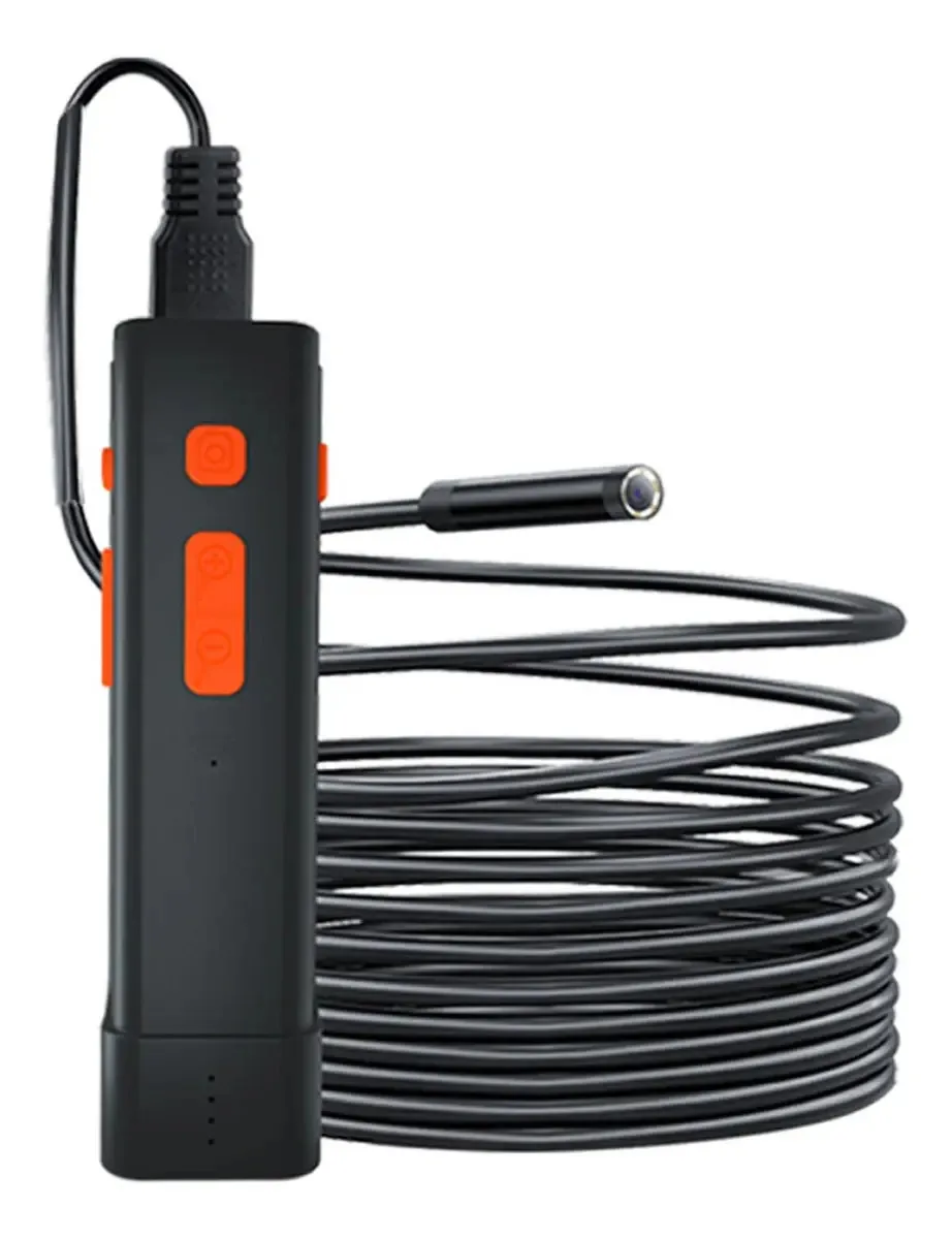 Kngiybo Borescópio Industrial para Tubulações, Borescópio Portátil Prático, Borescópio à Prova d'Água de Alta Definição 5,5mm, Resistente à Água IP67, Presente (size:10 Meter Line)