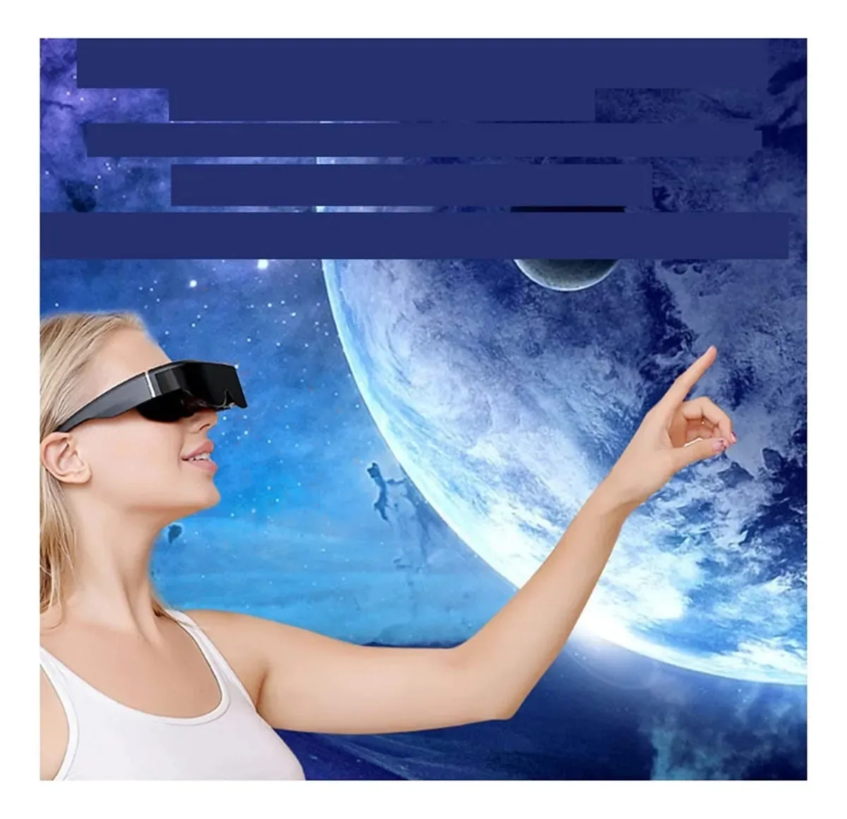 Dipius Os Melhores Óculos 3D IMAX Com Memória Grande De 256 Gb, Óculos VR, Óculos De Realidade Virtual 3dvr, Óculos Inteligentes Com Controle De Rato, Óculos De Vídeo (cor: Black Standard)