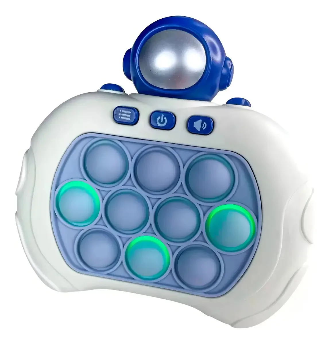 Pop-it Gamer: Brinquedo Eletrônico Anti Stress Com Som E Luz Cor Astronauta