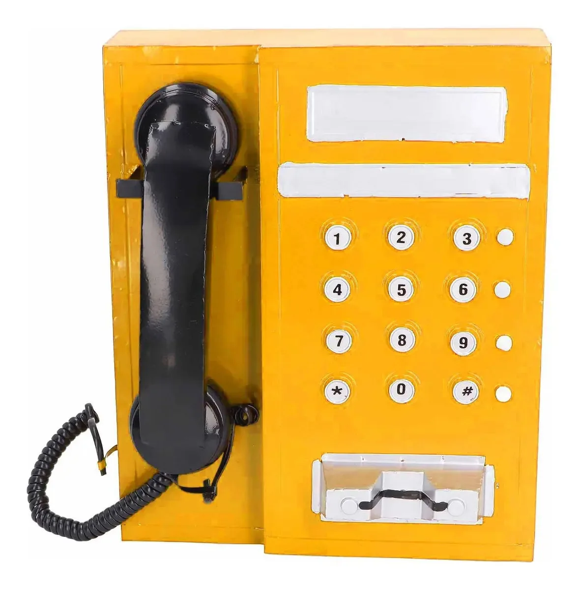 Modelo de telefone antigo Louytw, acessório retrô requintado para RPG, fotografia e decoração de casa (vermelho) (amarelo)