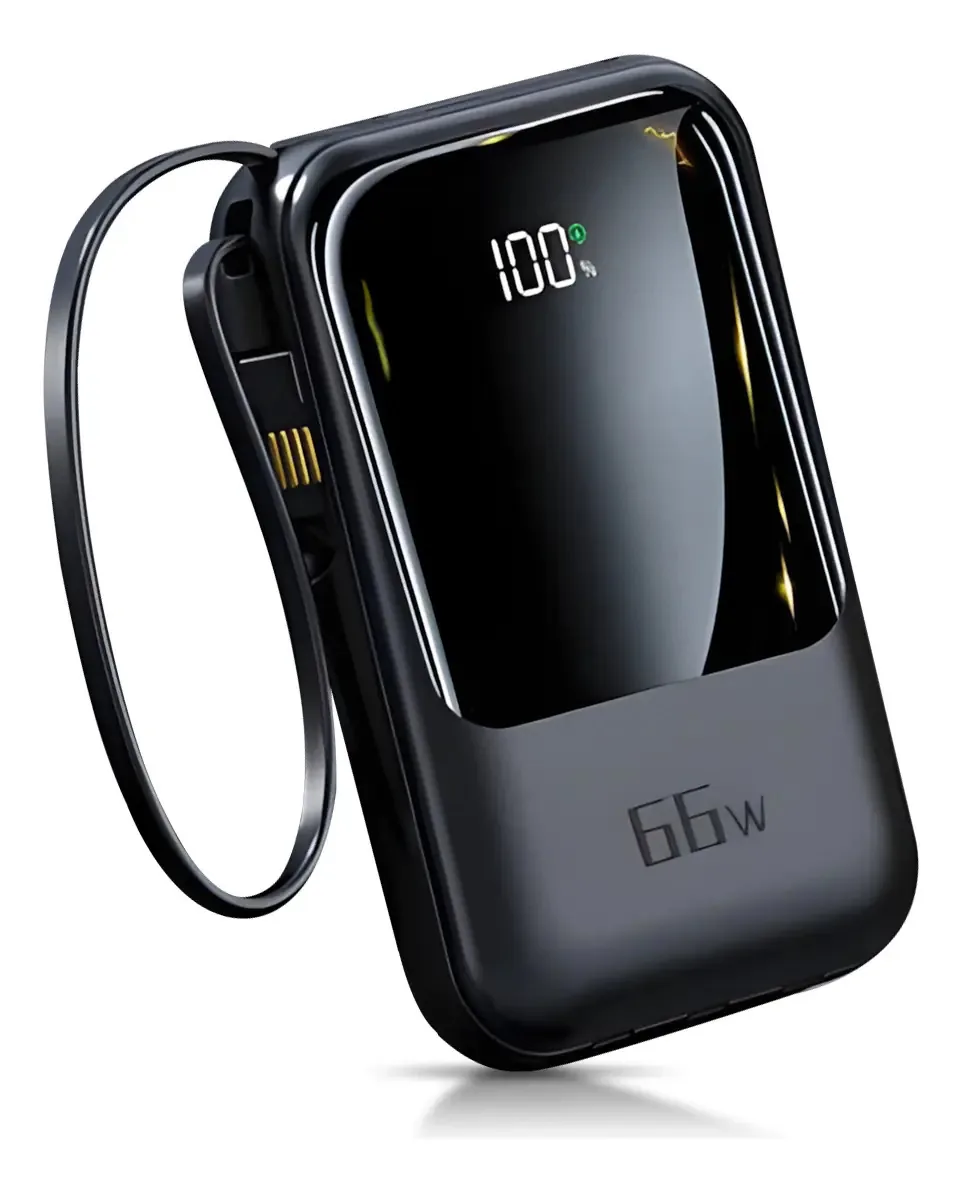10000mah Triplo Power Bank Portátil Carga Rápida Com Display