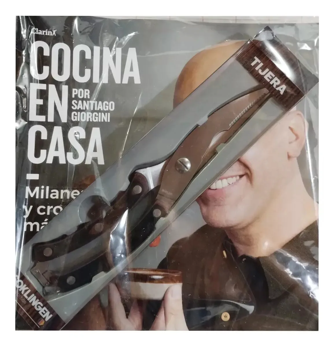 Coleção de facas e revistas Home Kitchen Santi Giorgini Clarín Scissors Brand Soklingen