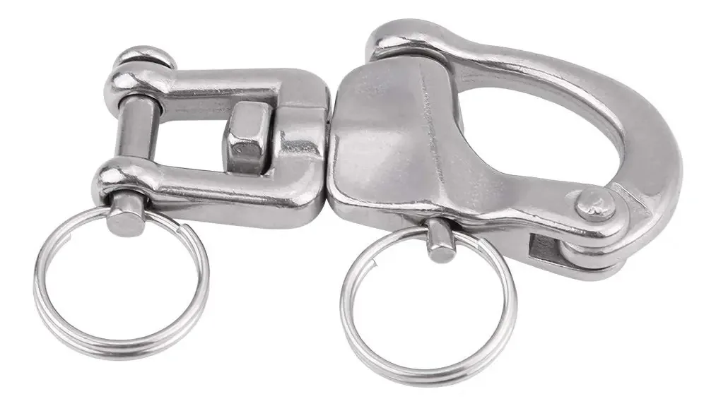Grilhão Giratório Grilhão Giratório de Pressão, Mordente de Aço Inoxidável 316 Grilhão Giratório de Pressão, Mergulho para Veleiro Spinnaker Marinho Driza de Driza(70 Mm)
