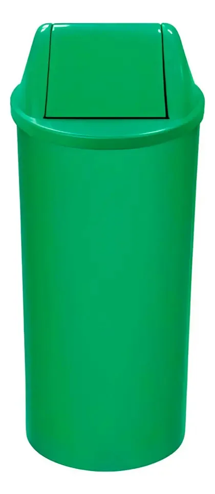 Cesto De Lixo Plástica 22l Jsn Vai Vem Cesto De Lixo Banheir Cor Verde