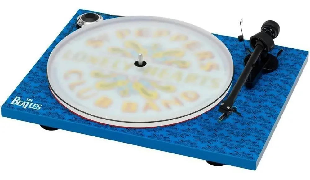 Pro-ject Essential Iii Sgt. Pepper's Drum Toca-discos Om10 Cor Azul/branco