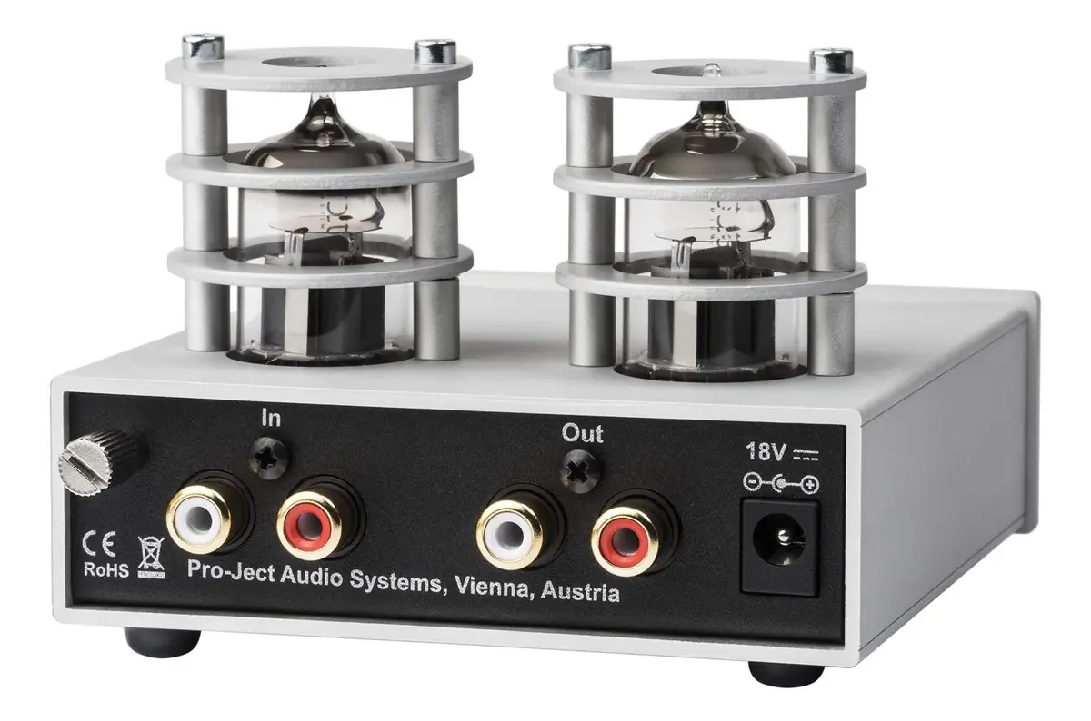 Pro-ject Tube Box S2 Pré-amplificador de Fono de Tubo Puro MM/MC (preto)
