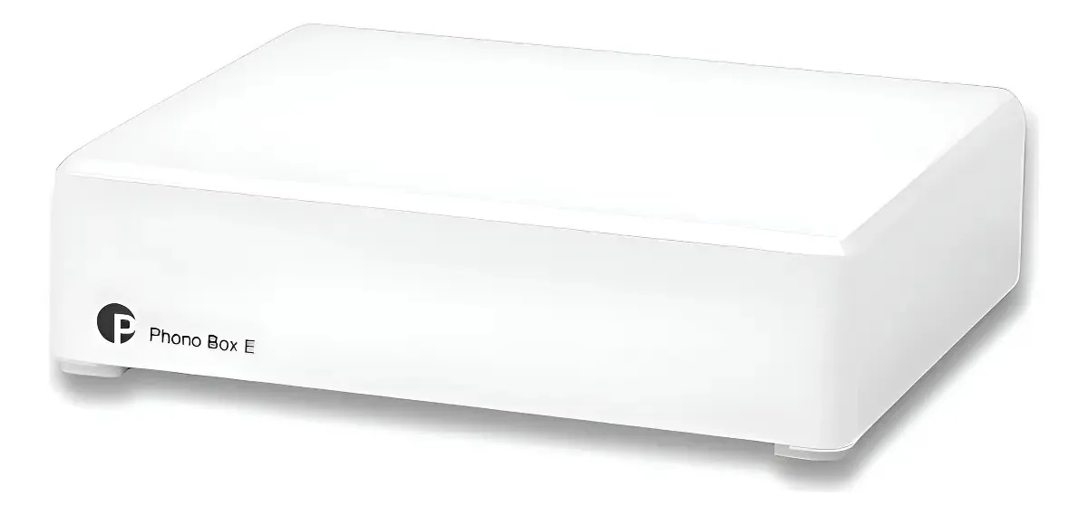 Pré-amplificador de mesa giratória Pro-ject, Phono Box E - Branco