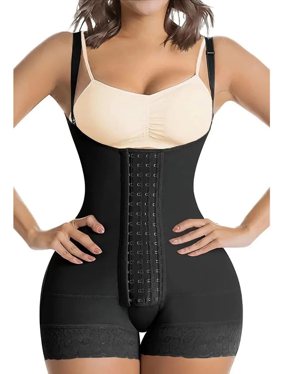 Cintas de emagrecimento pós-parto para mulheres colombianas, cor: preto, tamanho P