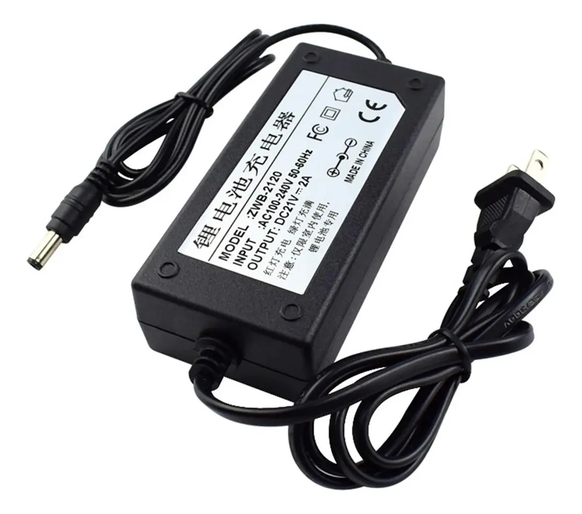 Ytmjpqqji Carregador de Bateria de Lítio 21v1a 18650 Carregador 5 Cordas 18v20v21v1.3a Ferramentas Elétricas 21v2a (cor: 21v2a)