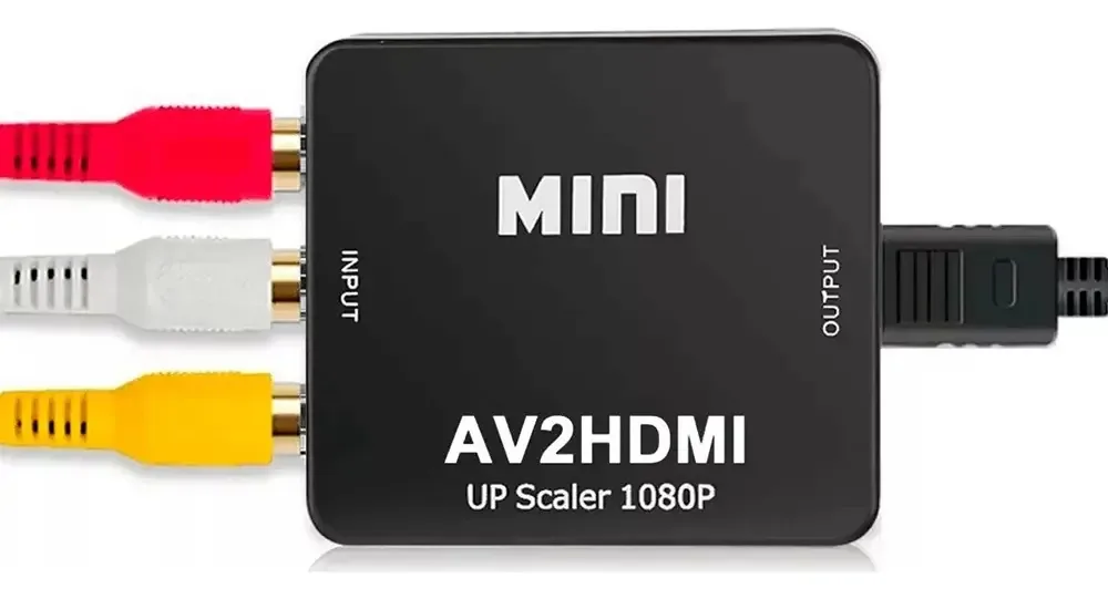 Adaptador Lictin Rca Av para Hdmi Conversor de áudio e vídeo 1080p