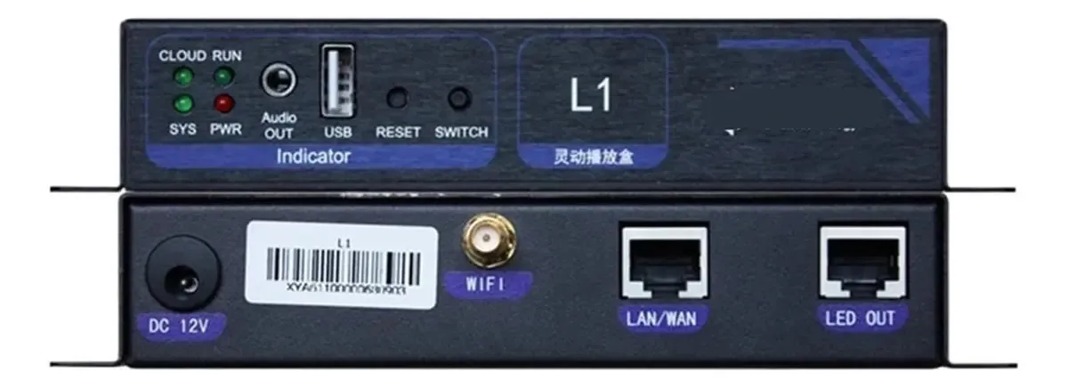 Controle Remoto YIOGEQKWG para Reprodutores de Vídeo - Sem Programação - Cor Preta