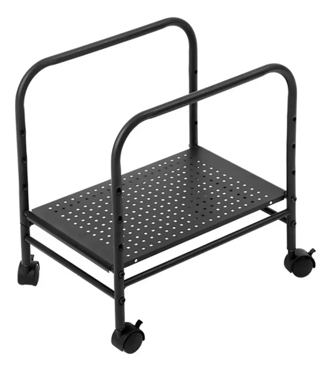 Suporte para Torre de Computador, Suporte para Torre de PC, Suporte para CPU, Suporte de Chão Ajustável para Gabinete de PC de Mesa, Carrinho Móvel para CPU com Rodas Giratórias com Trava de 360°