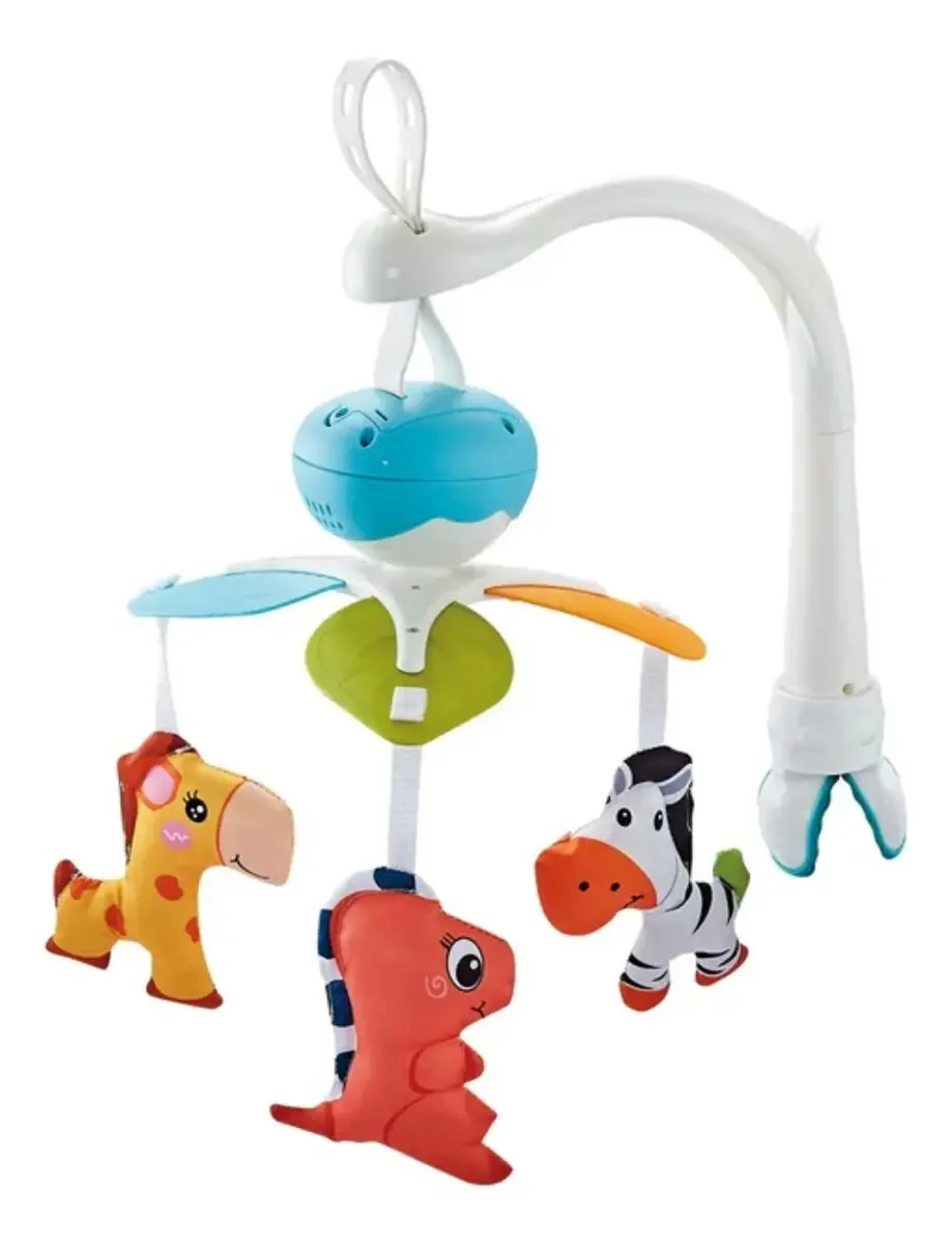 Berço de bebê musical móvel Rattles 360º Animal