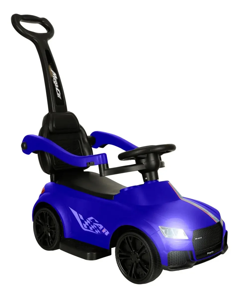 Carro de corredor com alça e som azul