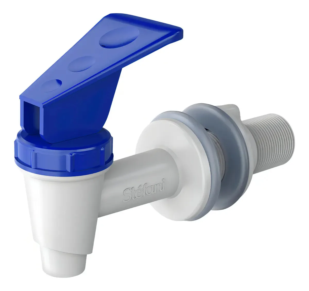 Torneira Stéfani Clic Para Filtro Água Filtrada Com Um Toque Cor Branco Azul