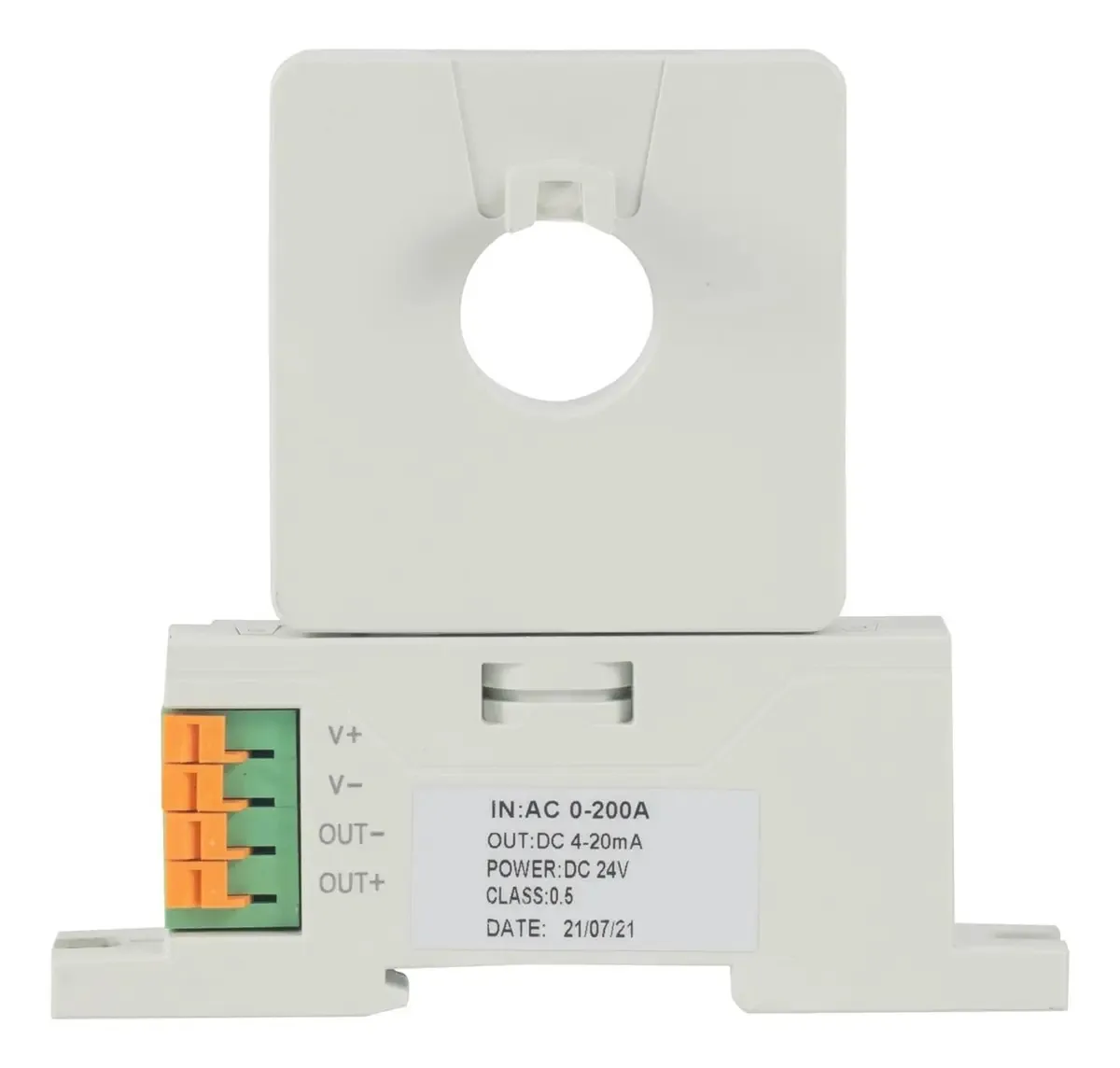 Zdievypp Transformador De Corrente Ba50(ii) Ai/i Classe 0,5 Tamanho Do Orifício 50 Mm Entrada Ac 0-600 A Saída 4-20 Ma/0-20 Ma Fonte De Alimentação Dc 24 V/12 V