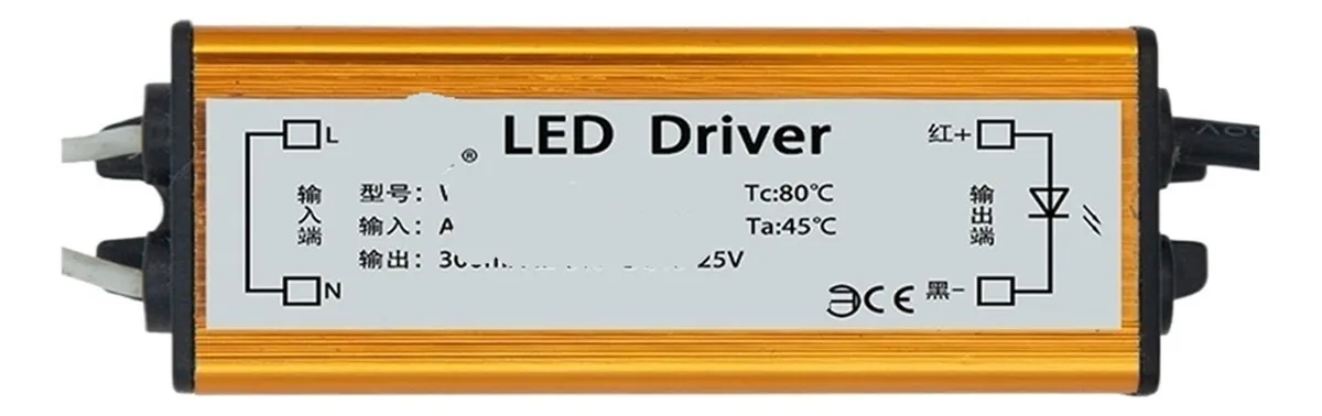 Driver LED Eletrônico HBDQOMRV 25W Reator 1 Unidade