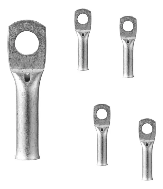 Kit 20 Conectores Compressão Olhal 10mm Cobre Rohdina Prateado