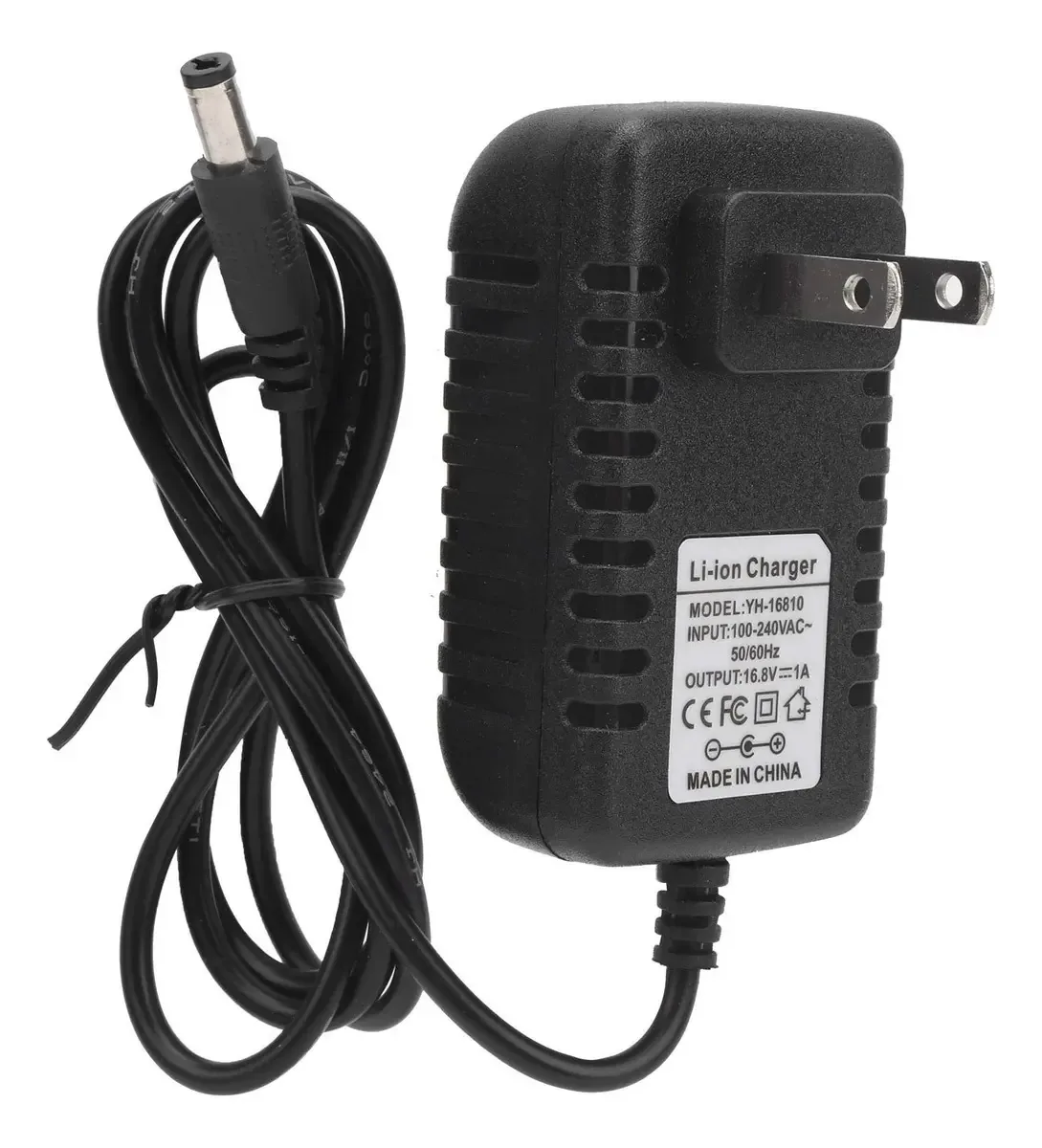 Shanrya Carregador De Bateria De Lítio, Carregador De Bateria De Pc 16.8v 1a Carregador De Bateria De Lítio Adaptador De Carregador De Bateria De Lítio Plugue Dos EUA 100-240v Carregador De Bateria