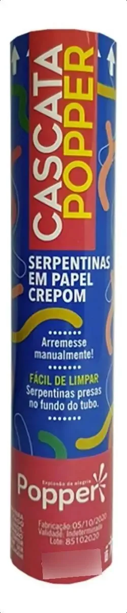 Cascata Popper Serp Color Crepom 25cm Ht8825 Popper