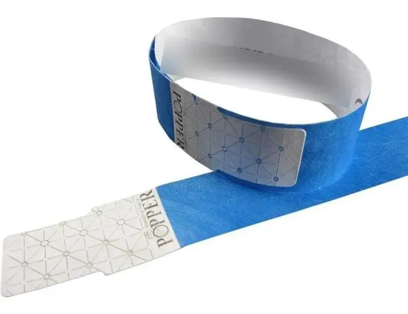Pulseira Tyvek Azul C/50un Fpfaz Popper Klf