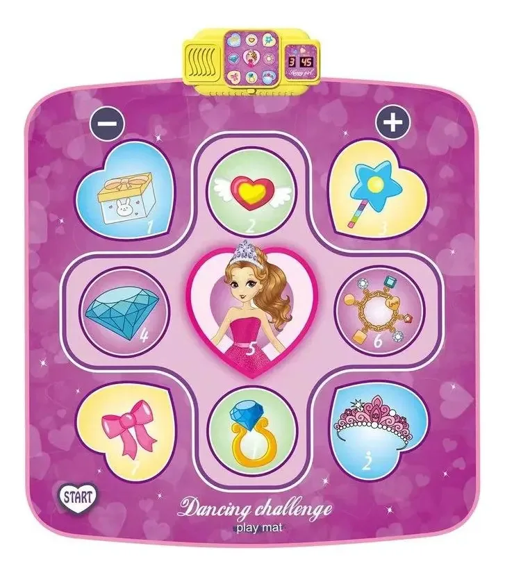 Princess Dance Rug Sounds Lights Challenge Volume