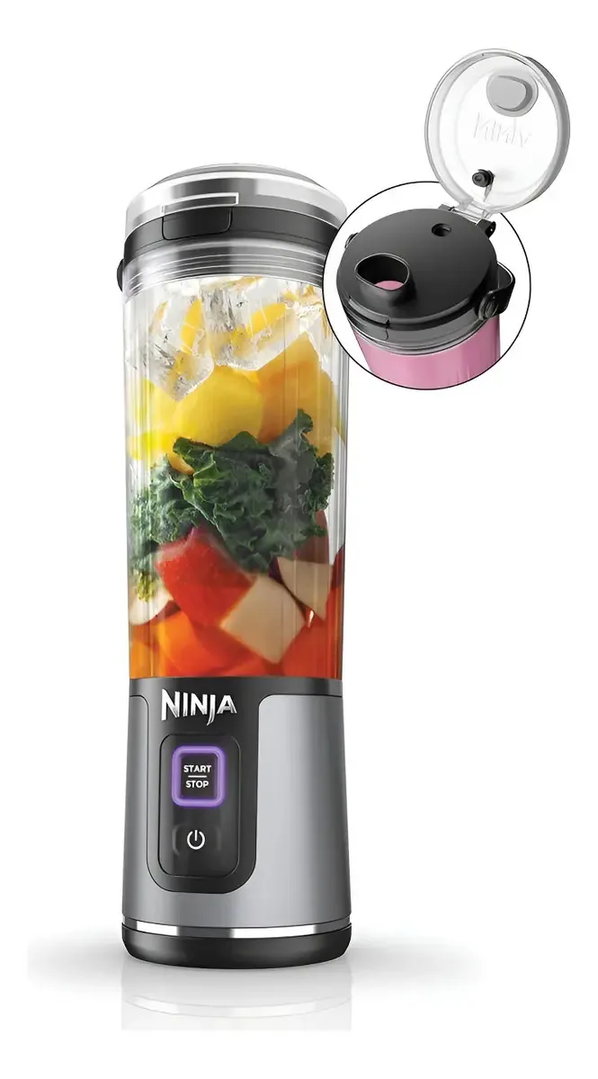 Liquidificador portátil recarregável USB-c para batidos e smoothies