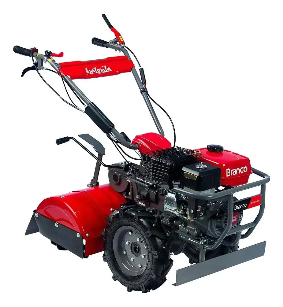 Motocultivador Cama Aviário Branco Tratorito Granja Bttg-6.5