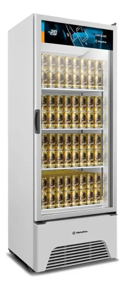 Cervejeira Expositor Vertical 497 Lts Vn50ah Metalfrio 127v