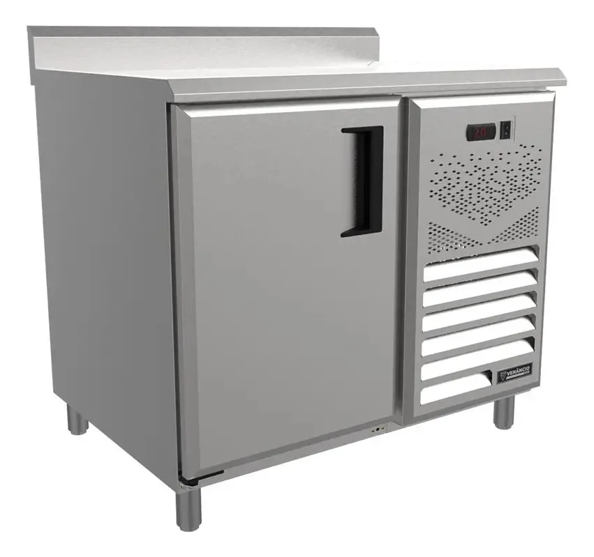 Balcão De Encosto Refrigerado Venâncio 1m Espelhado