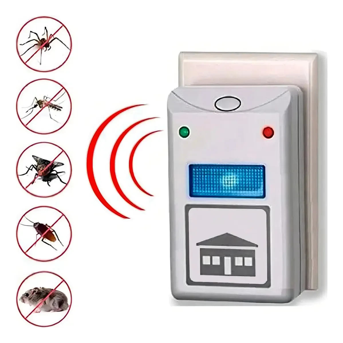Repelente eletromagnético de pragas, baratas, camundongos, repelente de mosquitos, repelente de pragas por ondas eletromagnéticas, roedores, morcegos