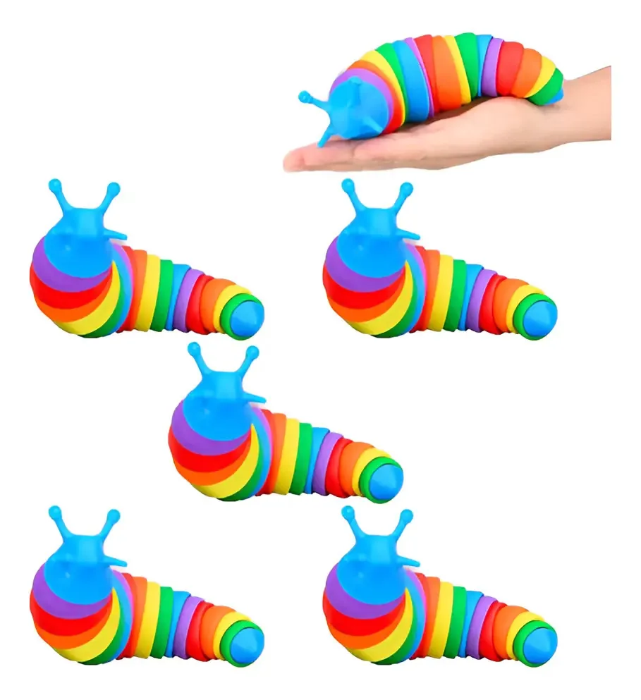 Brinquedo anti-stress Sensory Worm para crianças adultas